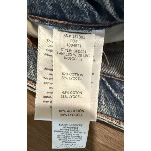 Good American Good Ease Relaxed Wide-Leg Jeans - Size 14/32 - NWT - Picture 9 of 12